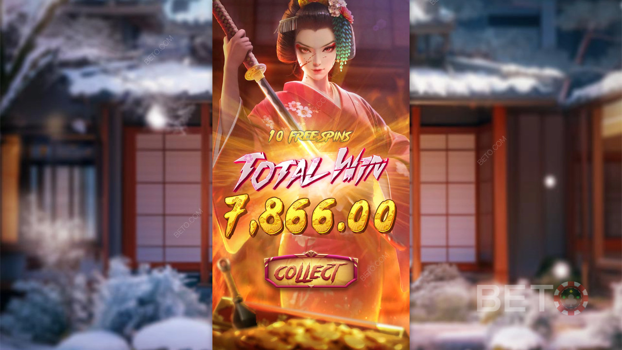 Ganhe 5.000x a sua aposta na slot online Geisha