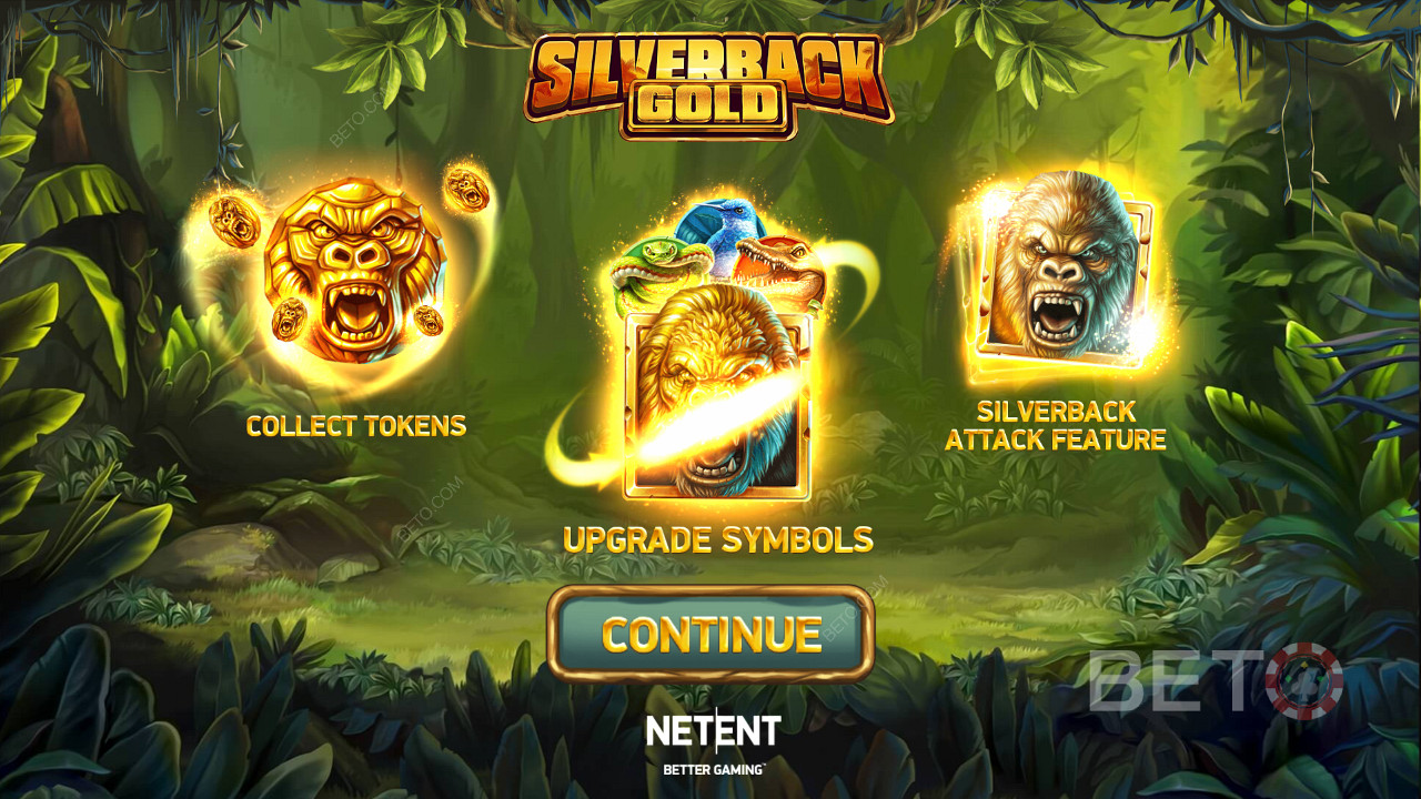 Ecrã de introdução do Silverback Gold