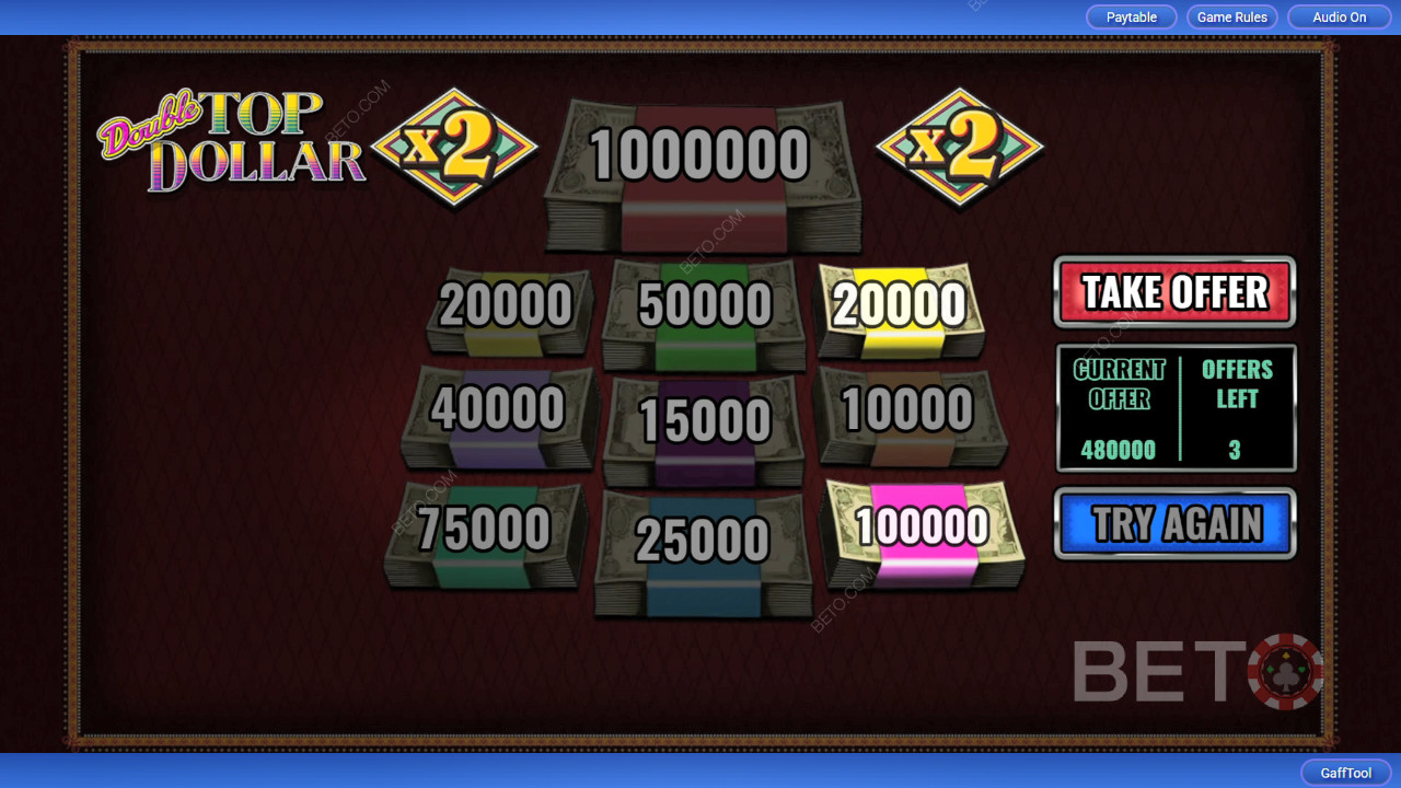 Ganhe 4.000x a sua aposta na slot machine Double Top Dollar!