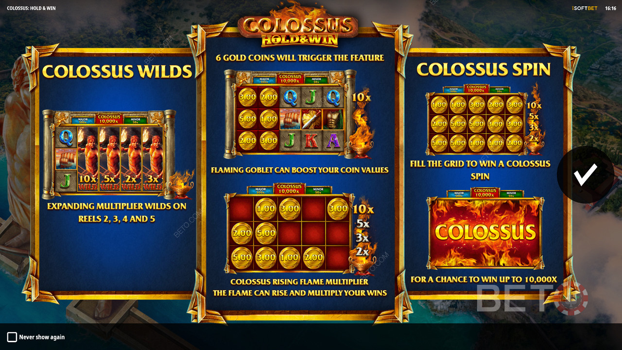 Desfrute de Colossus Wilds, Respins, e Jackpots em Colossus: Espere e Ganhe