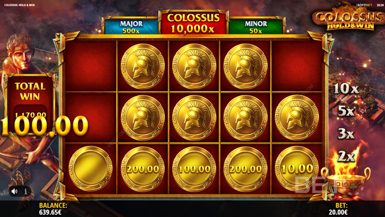 Receba recompensas em dinheiro através das moedas de Ouro na funcionalidade Hold and Win