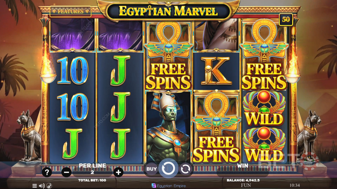 Egyptian Marvel Avaliação por BETO Slots