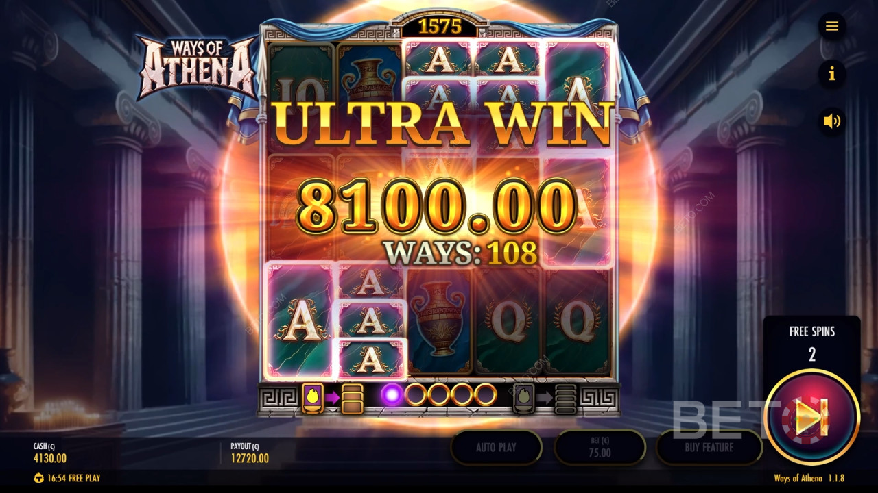 Revisão de Ways of Athena por BETO Slots