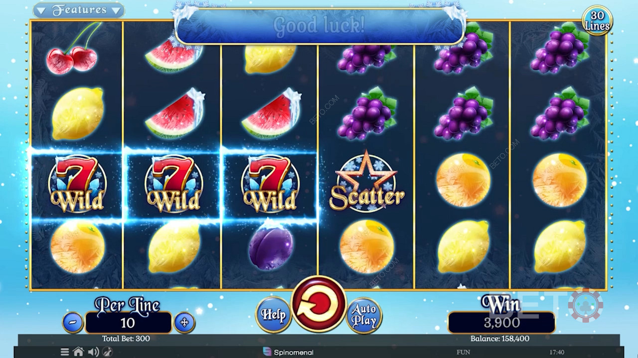 Fruits On Ice Collection 30 Lines Jogo Grátis
