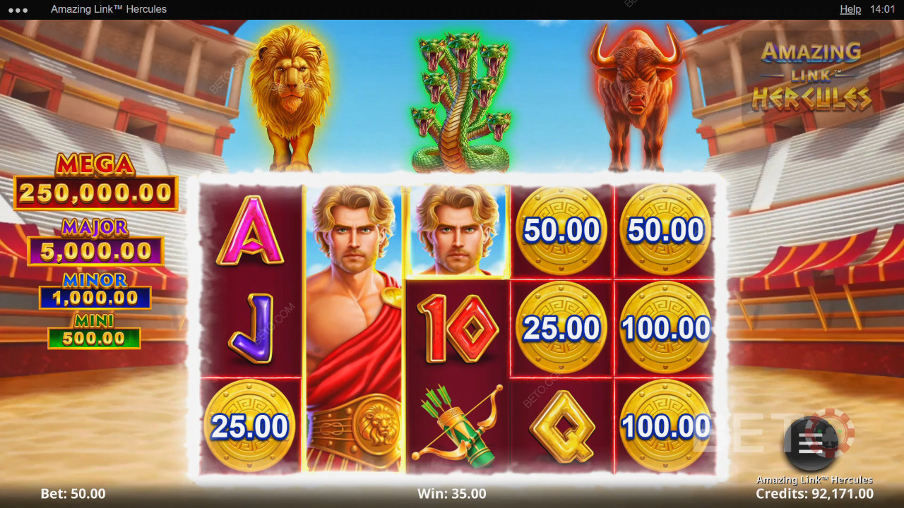 Amazing Link Hercules Avaliação por BETO Slots