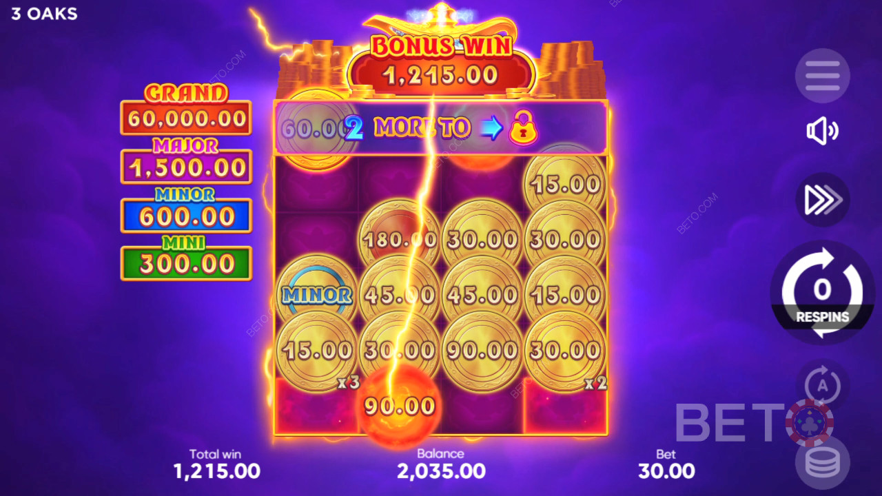 Funcionalidades de bónus explicadas em Coin Lamp da 3 Oaks Gaming