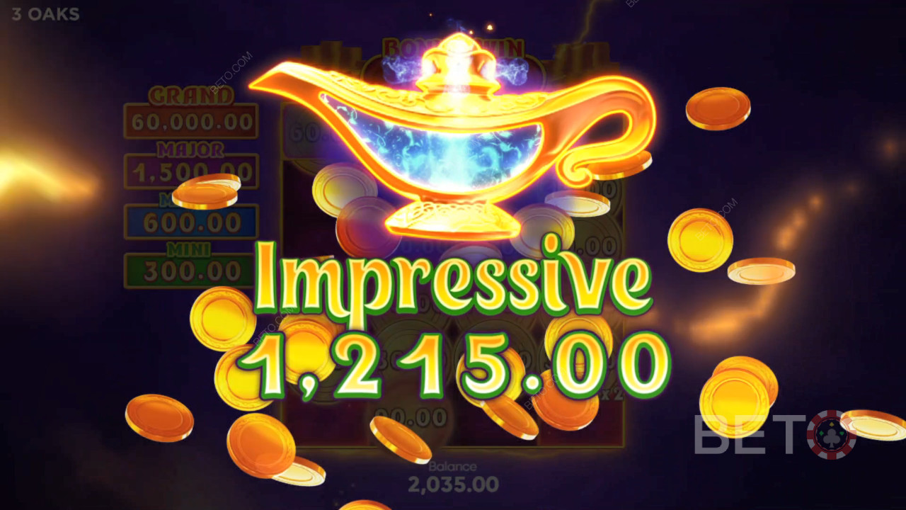 Ganhe 2.000x a sua aposta na slot machine Coin Lamp!