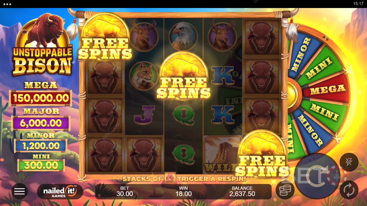 Unstoppable Bison Avaliação por BETO Slots