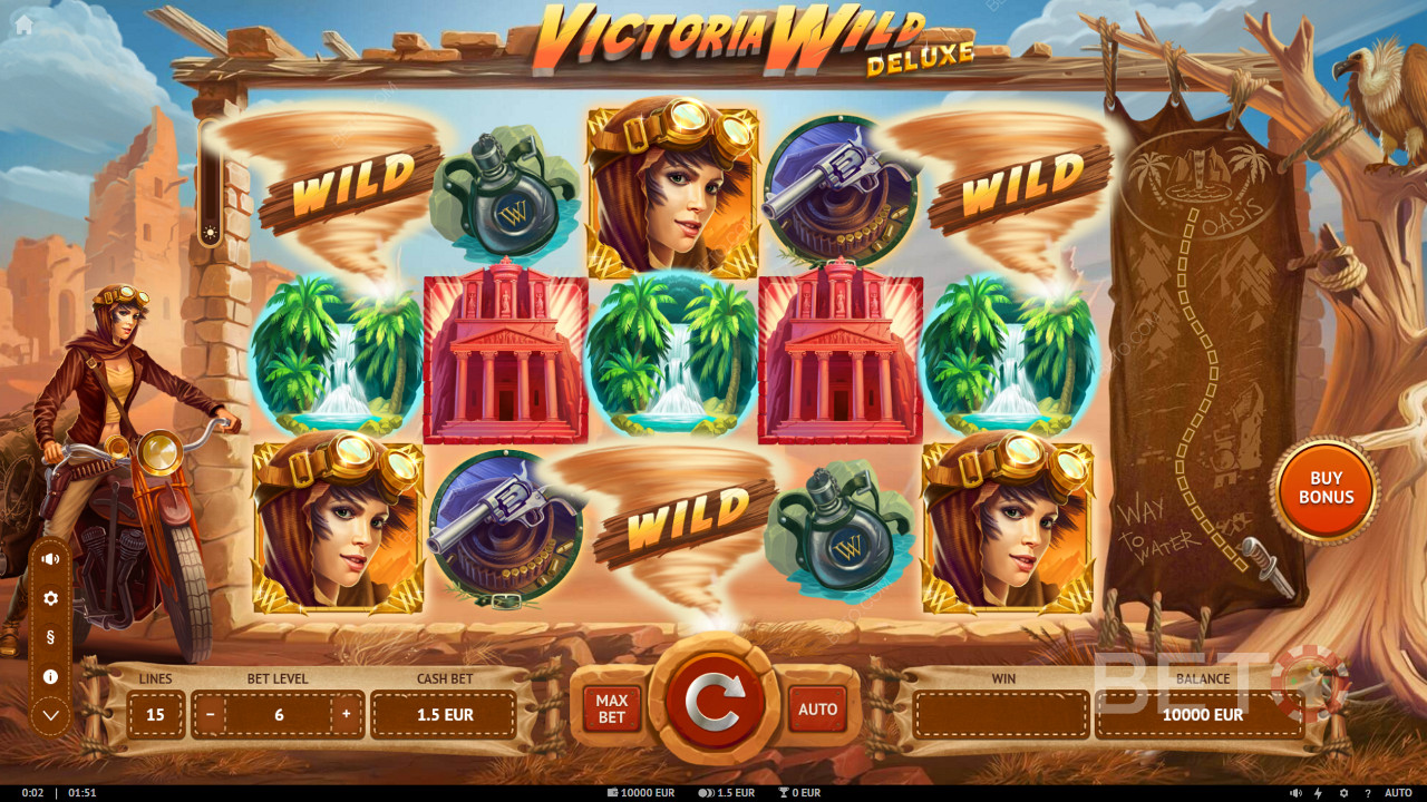Ganhe até 25.000x da sua participação na slot machine Victoria Wild Deluxe