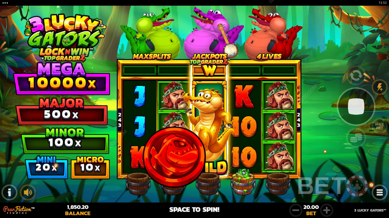 3 Lucky Gators Resenha feita por BETO Slots