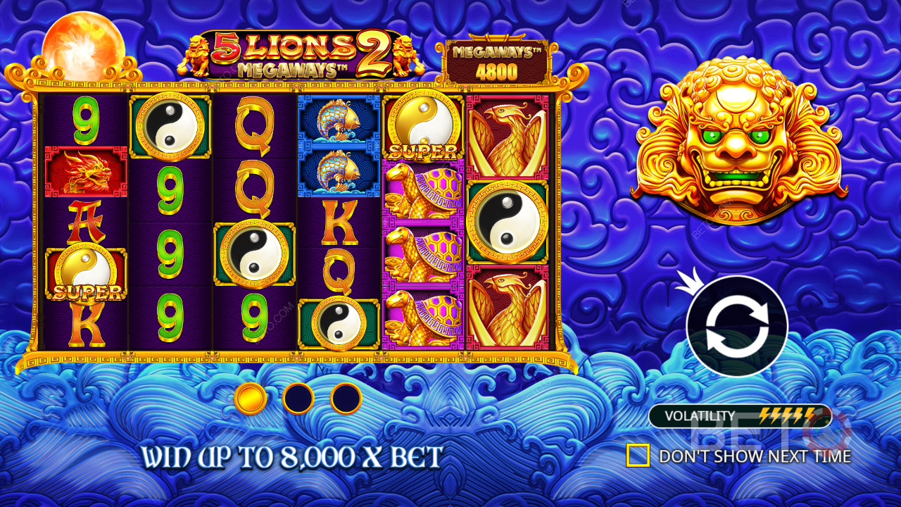 O 5 Lions Megaways 2 é divertido?