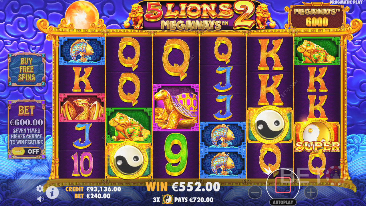 5 Lions Megaways 2 Avaliação de BETO Slots