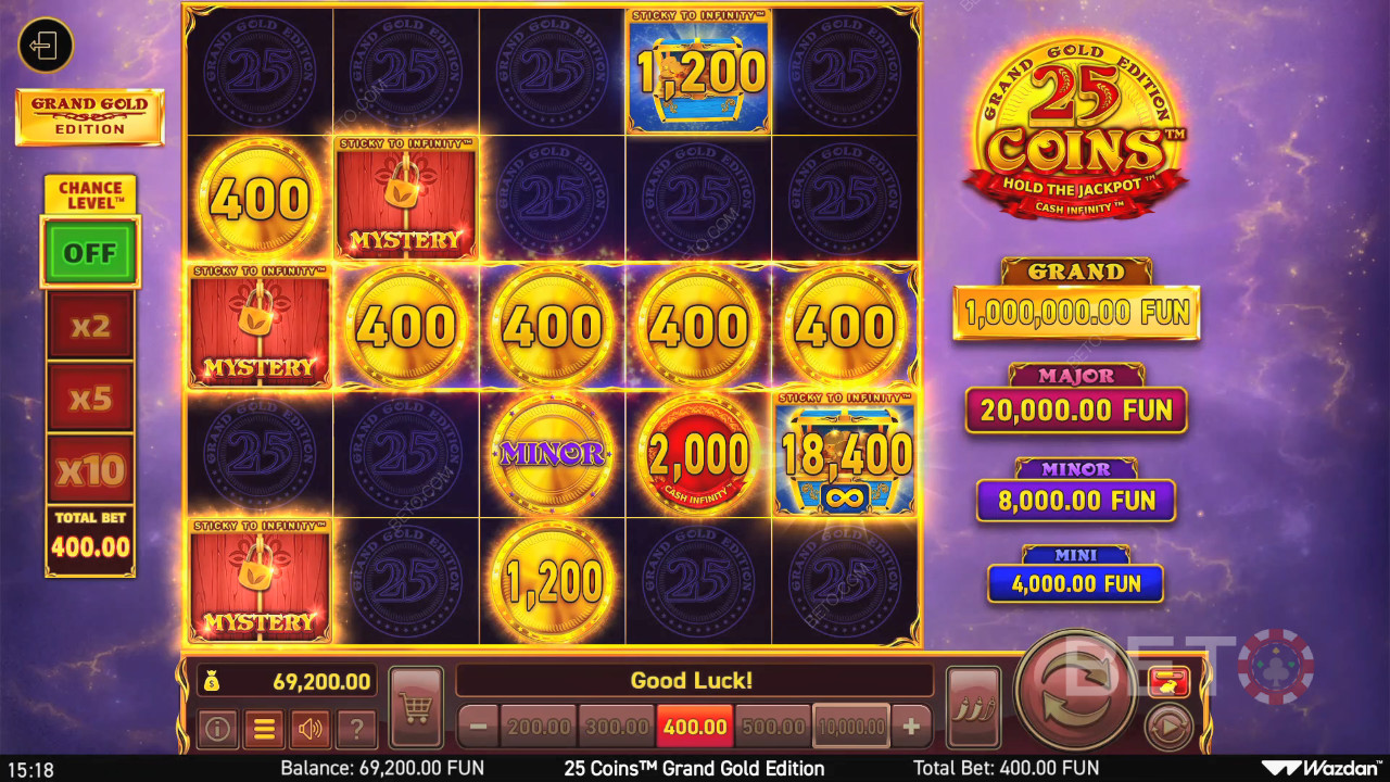 25 Coins Grand Gold Edition Avaliação por BETO Slots