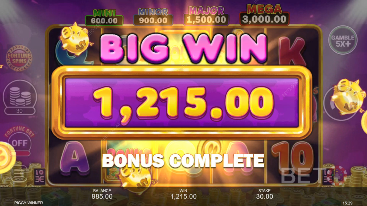 Ganhe 8.333x a sua aposta na Slot Piggy Winner!