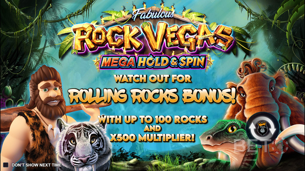 Desfrute da funcionalidade Hold and Win no slot do Rock Vegas