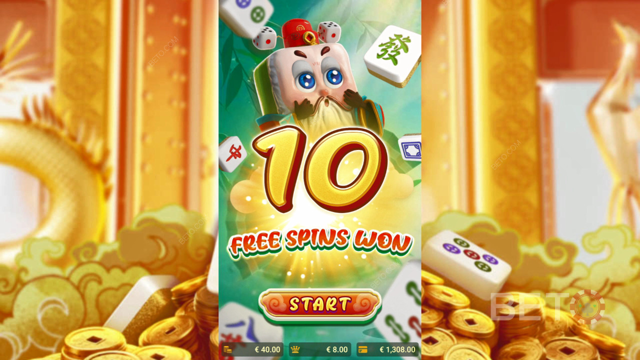 Caraterísticas de bónus explicadas em Mahjong Riches da Spadegaming