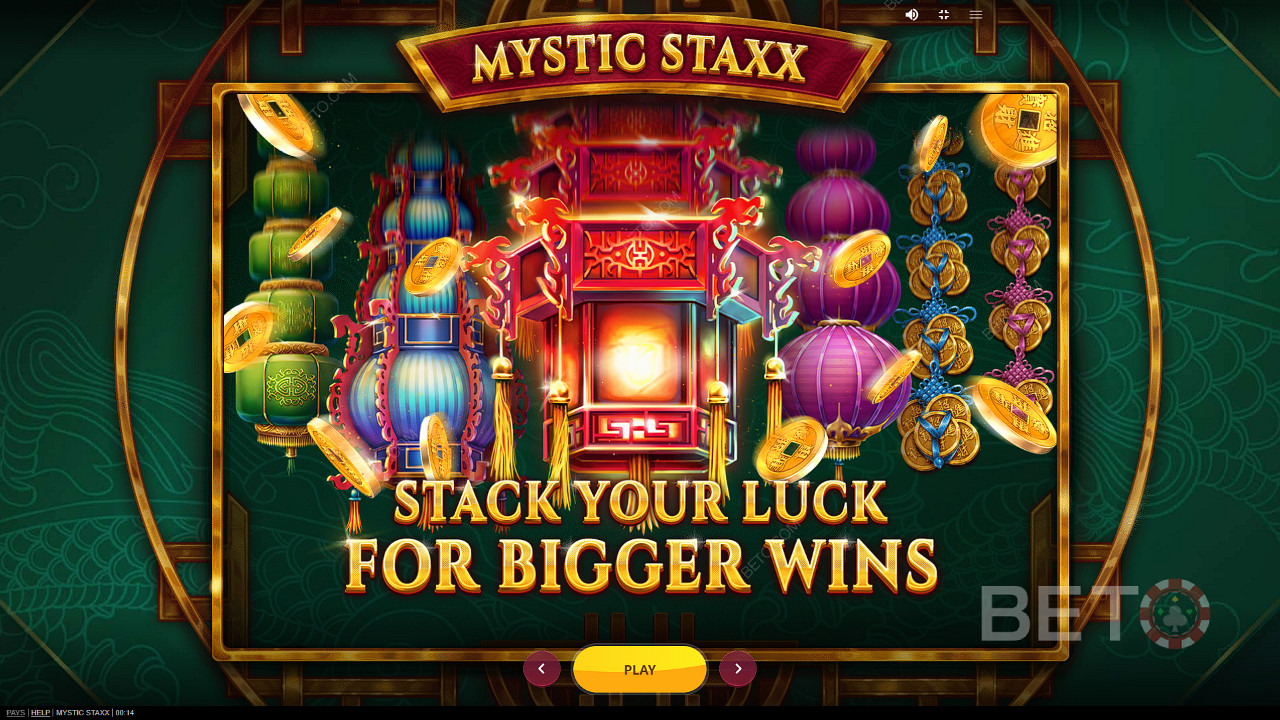 Desfrute de Expanding Stacks e ganhe até 2.000x a sua aposta no jogo Mystic Staxx
