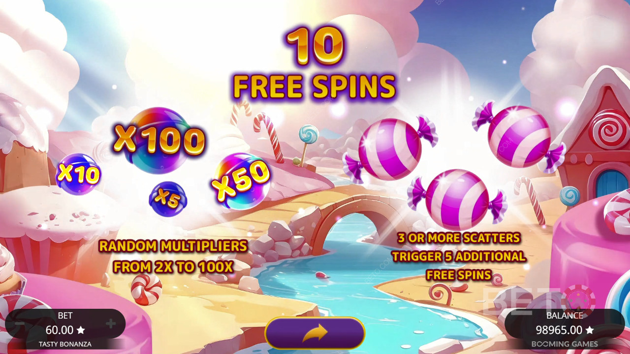 Ganhe 6.500x a sua aposta na slot machine Tasty Bonanza!