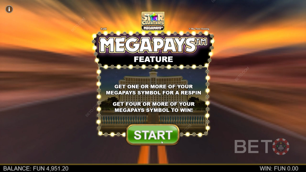 Ganhe Jackpots através da funcionalidade Megapays na slot Star Clusters Megapays