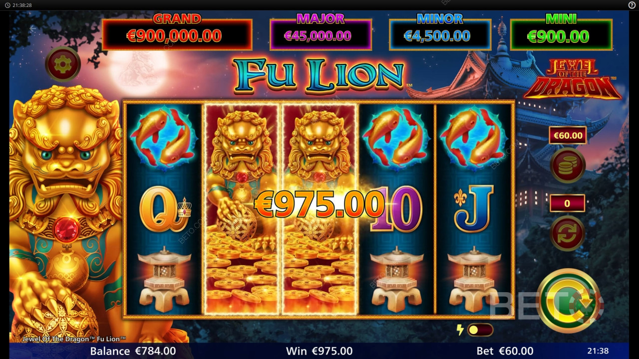 Jewel of the Dragon Fu Lion Resenha de BETO Slots