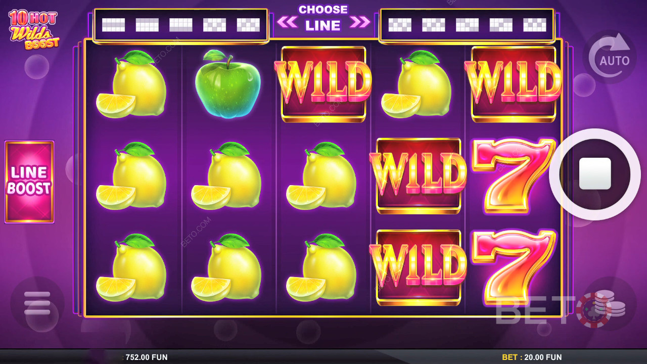10 Hot Wilds Boost Avaliação por BETO Slots