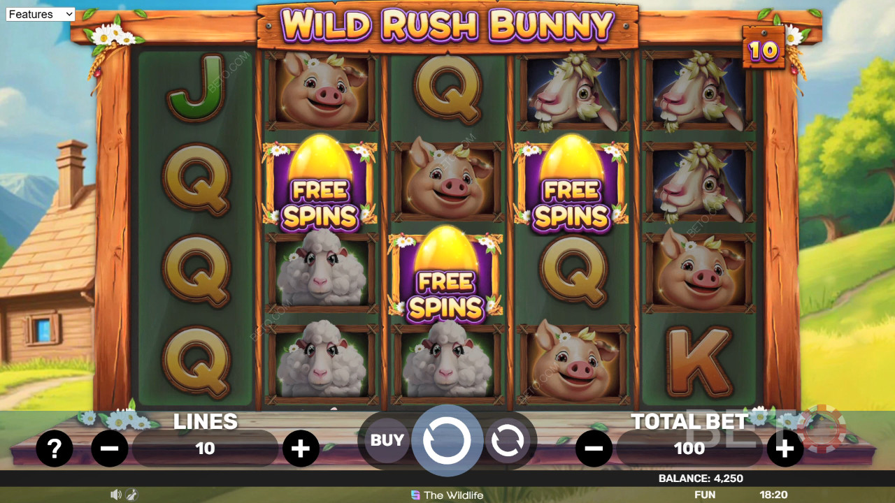 Wild Rush Bunny Avaliação por BETO Slots