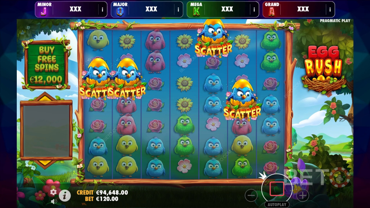 Egg Rush Avaliação por BETO Slots