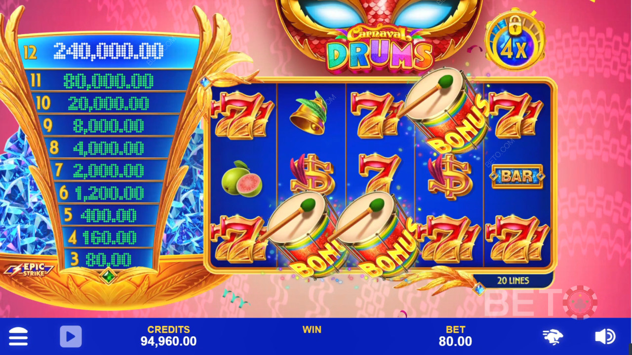 Carnaval Drums Resenha feita por BETO Slots