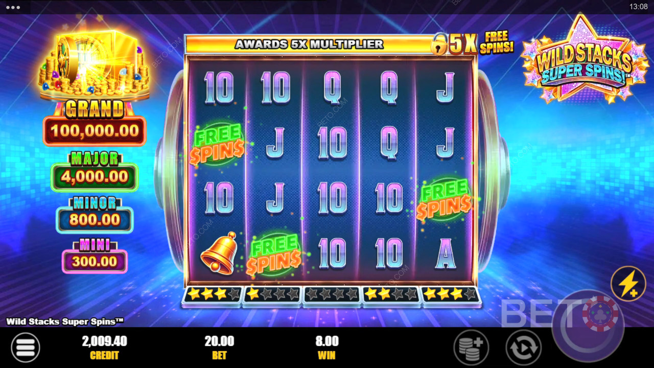 Wild Stacks Super Spins Resenha feita por BETO Slots