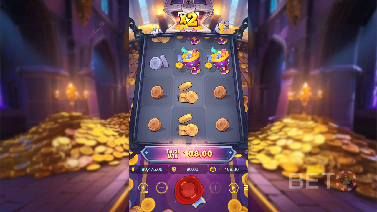 Funcionalidades de bónus explicadas em Mr. Treasure