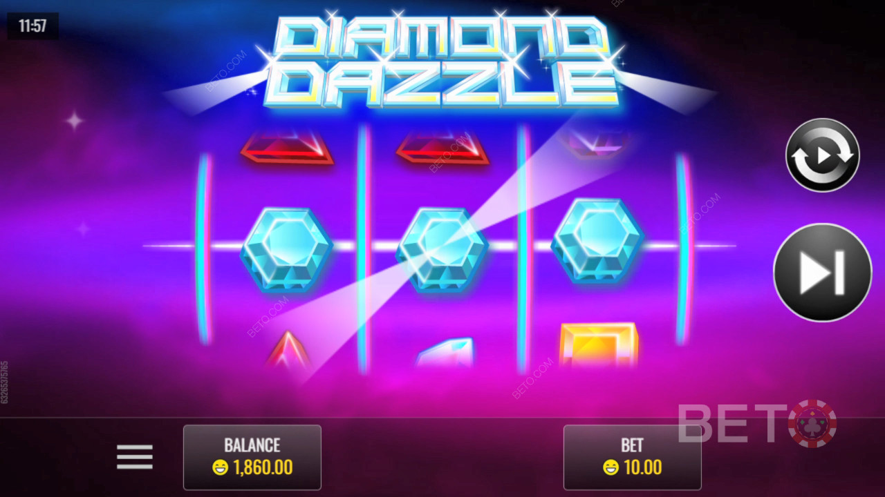 Avaliação de Diamond Dazzle por BETO Slots