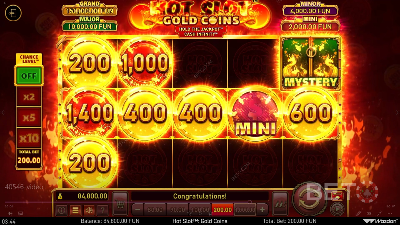 Slot quente: Gold Coins Resenha por BETO Slots