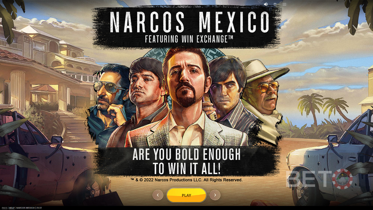 Corrao risco e ganhe tudo na slot online do Narcos México