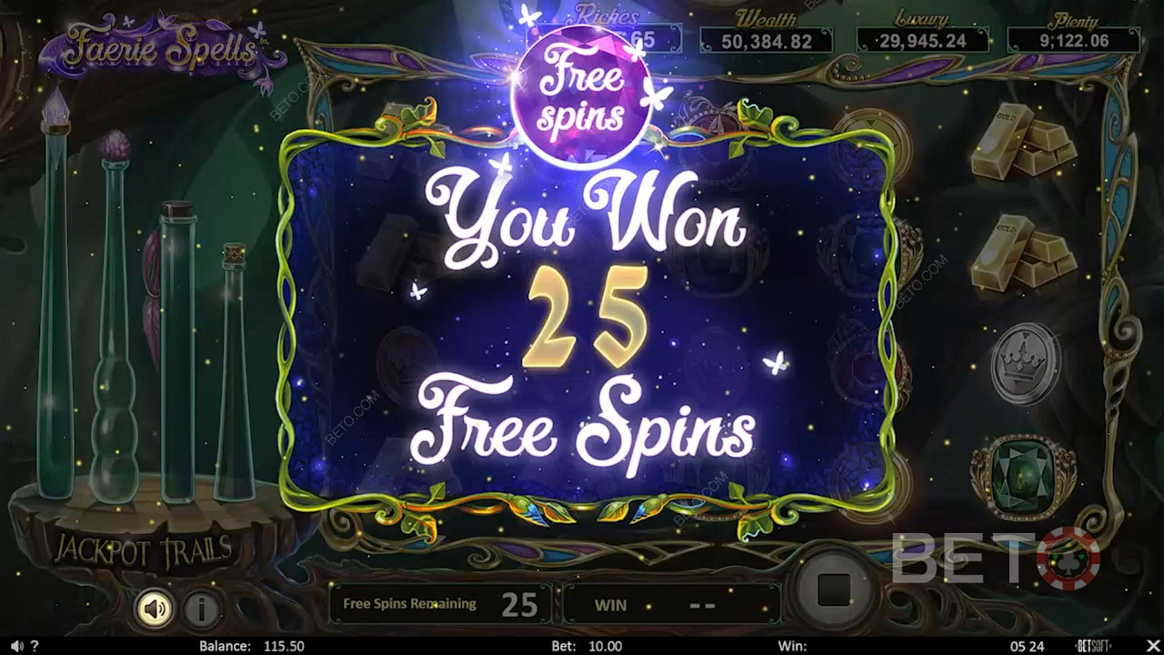 Ganhe até 25 Free Spins com a possibilidade de ganhar Jackpots
