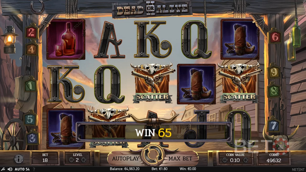 Os ganhos são raros nesta slot, mas o Max Win é mais de 100.000x da sua aposta