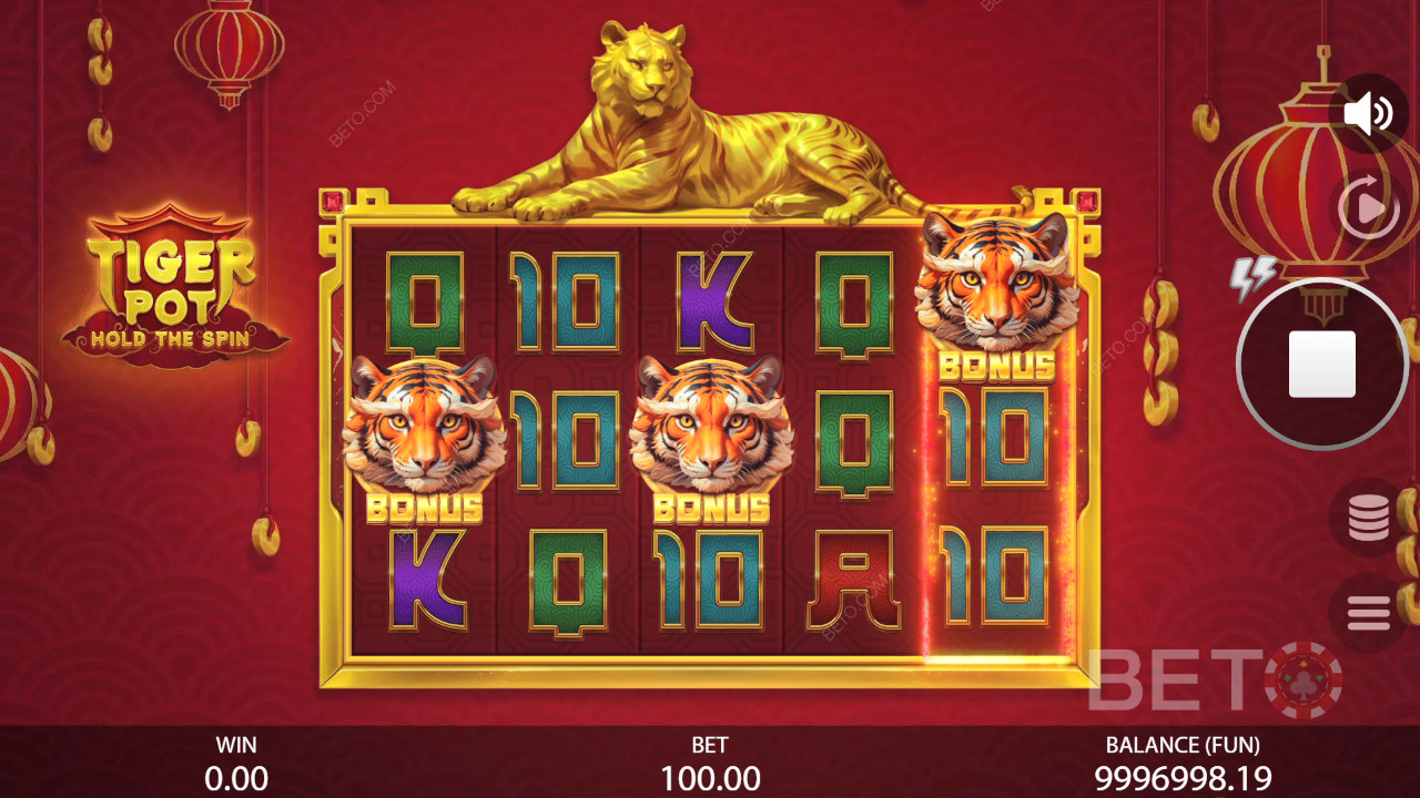 Tiger Pot: Hold The Spin Resenha por BETO Slots
