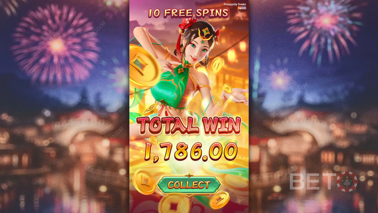 Ganhe 5.000x a sua aposta na Slot Prosperity Snake!