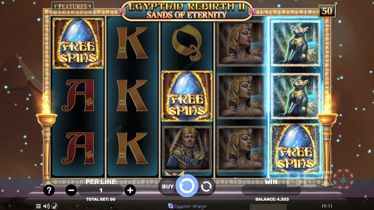Egyptian Rebirth 2 - Sands of Eternity Resenha por BETO Slots