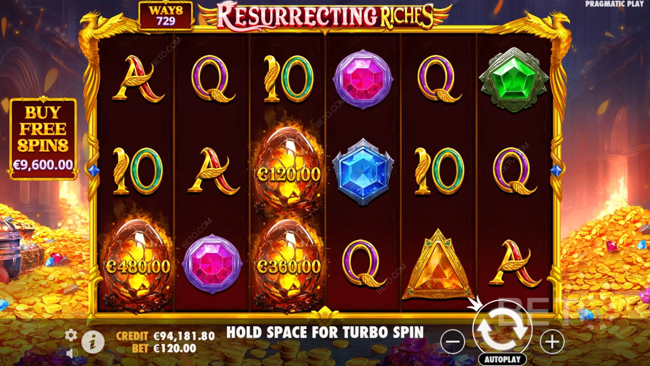 Ganhe 4.000x a sua aposta na slot Resurrecting Riches!