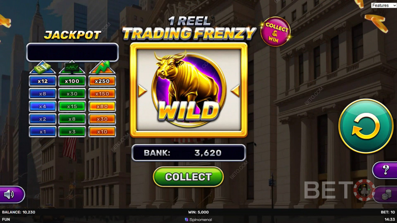 1 Reel - Trading Frenzy Avaliação por BETO Slots