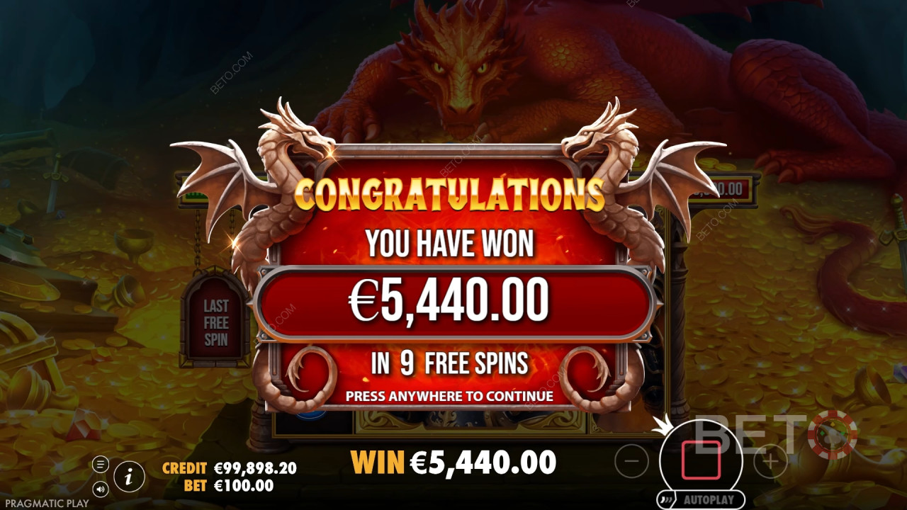 Ganhe 15.000x a sua aposta na Slot Online Sleeping Dragon!