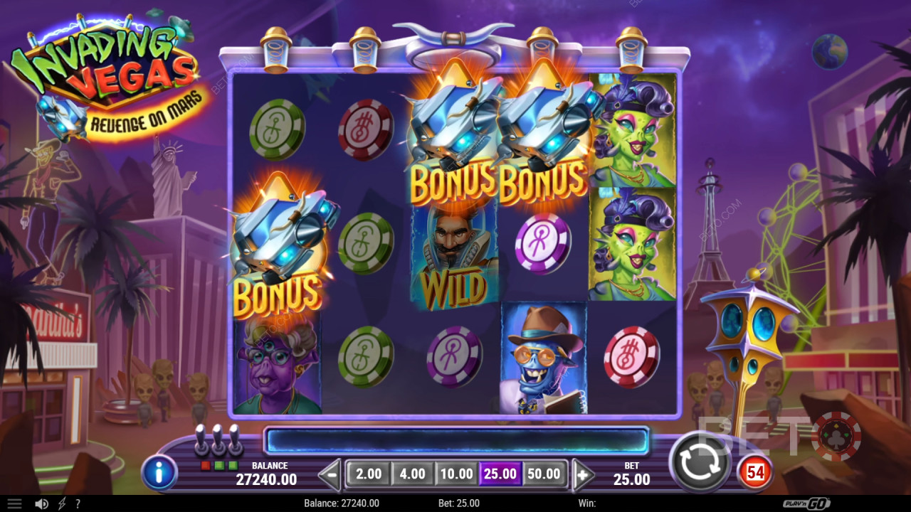 Invading Vegas Revenge on Mars Avaliação por BETO Slots