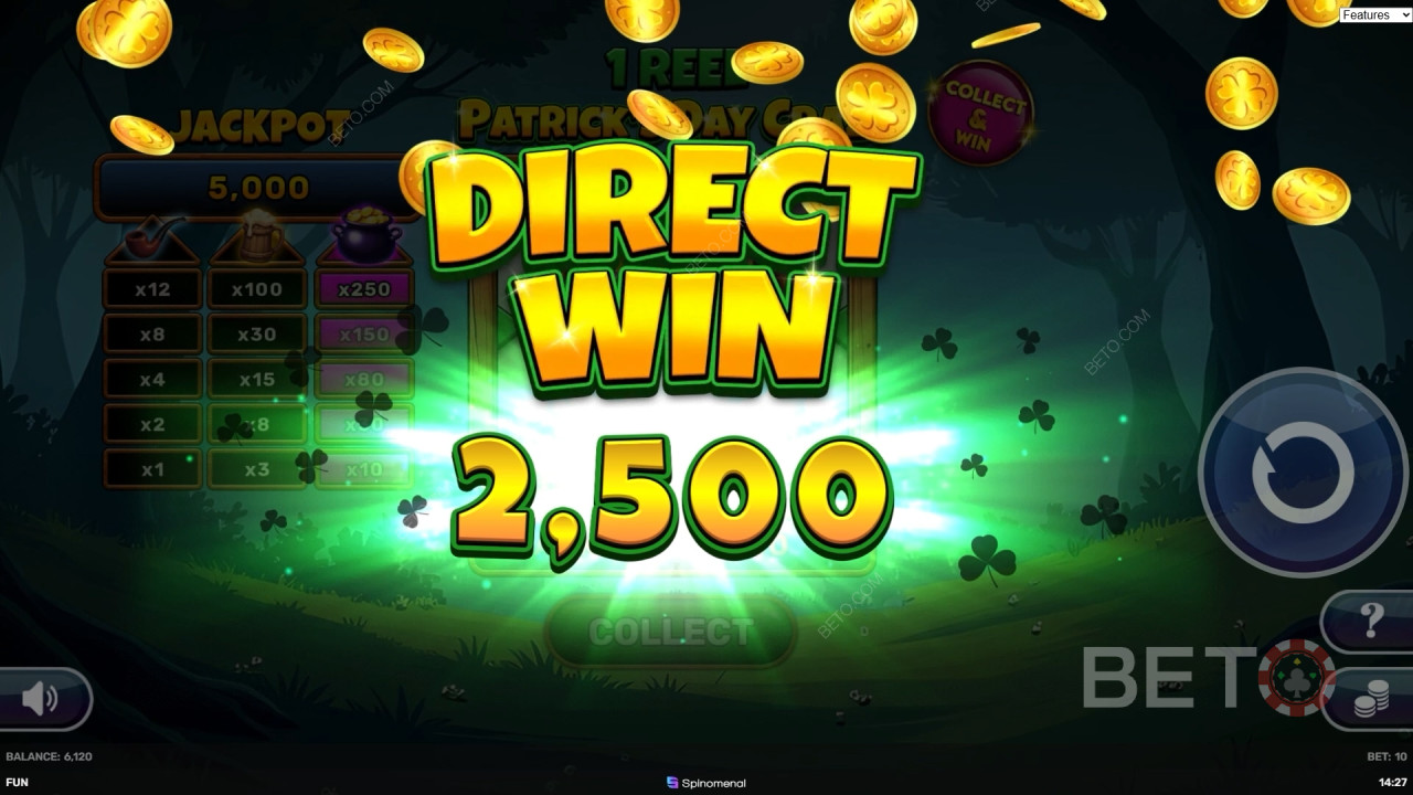 Ganhe 500x a sua aposta na Slot Online 1 Reel - Patrick