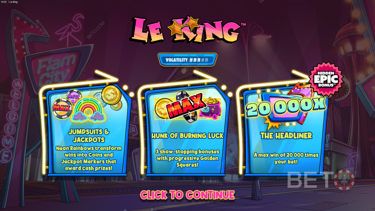 Ganhe 20.000x a sua aposta na Slot Online Le King!