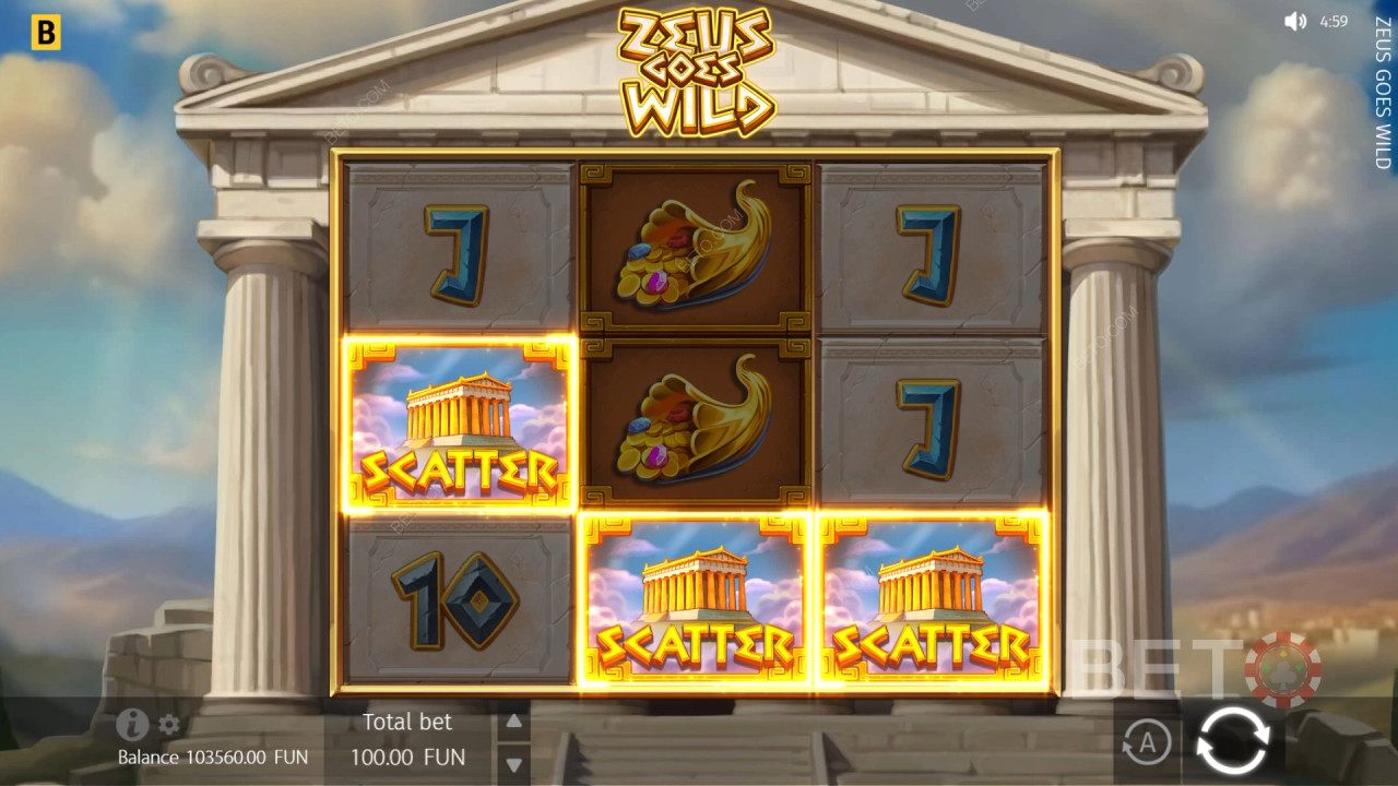 Zeus Goes Wild Avaliação por BETO Slots
