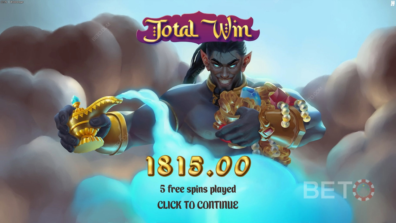 Ganhe 10.000x a sua aposta na Slot Wishbringer!