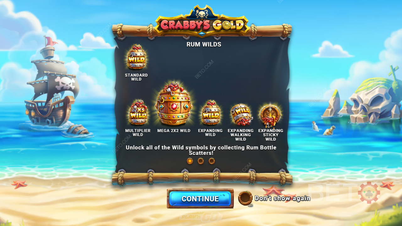 Funcionalidades de bónus explicadas em Crabby