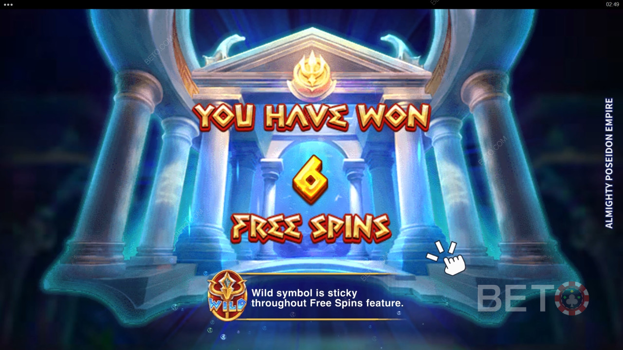 Funcionalidades de bónus explicadas em Almighty Poseidon Empire por Microgaming