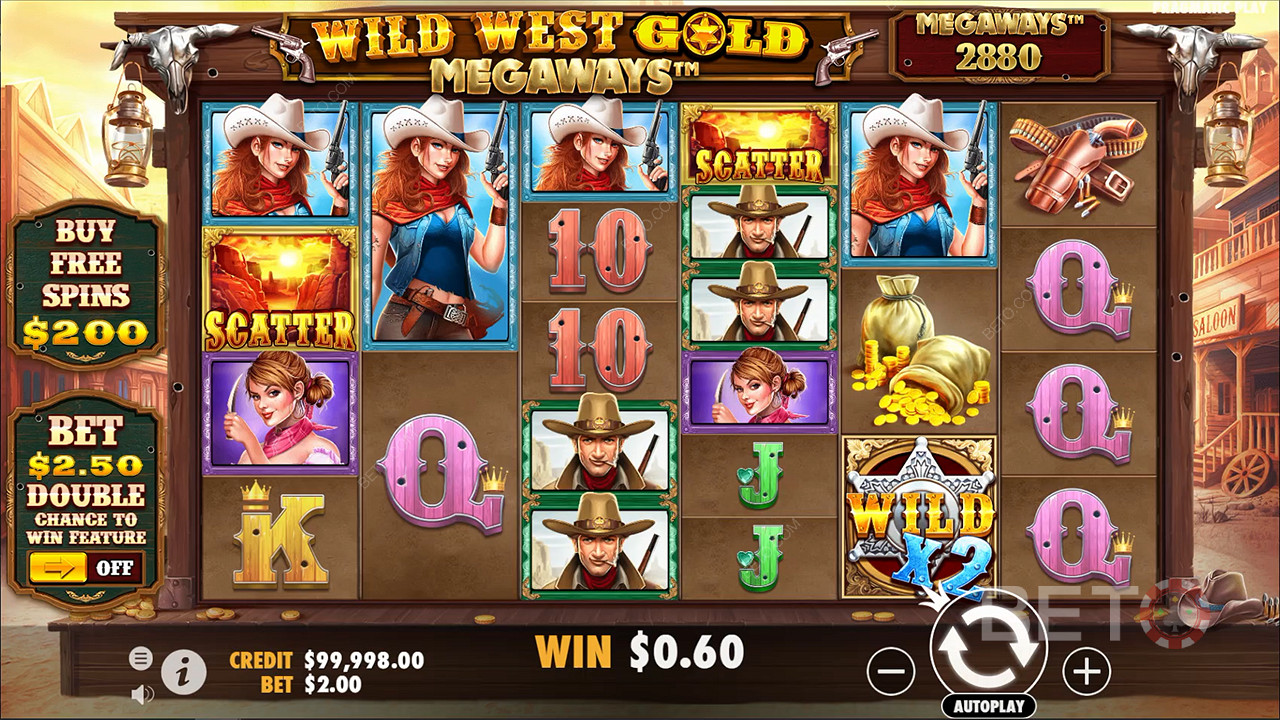 Desfrute de infinitas possibilidades com o mecânico Megaways no slot Wild West Gold Megaways