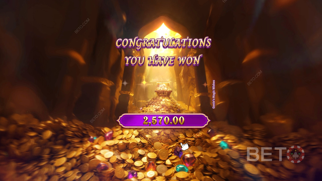 Ganhe 5.000x a sua aposta na slot de vídeo Genie